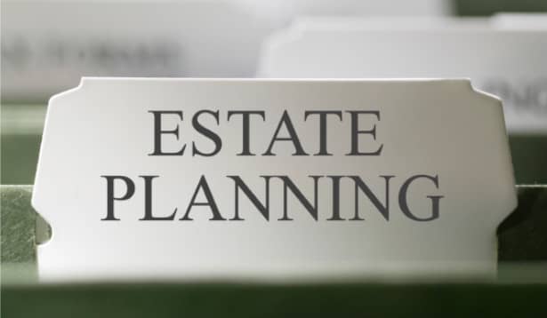 tile that says estate planning