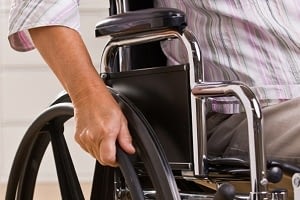 man in a wheelchair